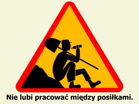 Niezdrowo pracować po posilku Nie lubi pracować między posiłkami